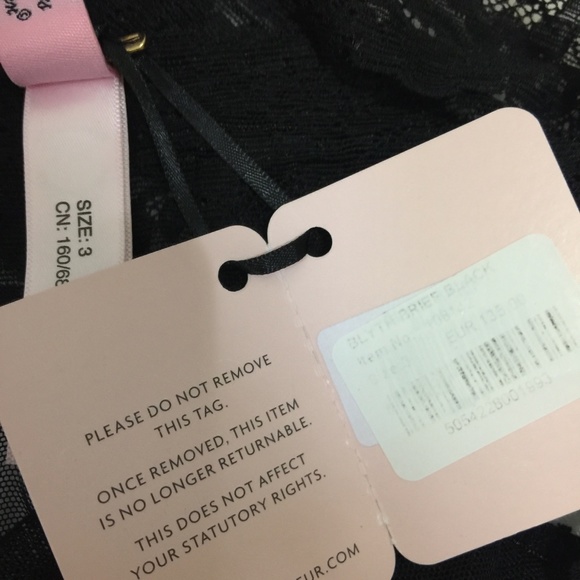 NWT Agent Provocateur Black Blyth Bra & Brief AP3 - Picture 7 of 7